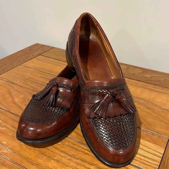 Allen Edmonds Cody British Tan Leather Loafers Size 9 1/2 D. - Picture 1 of 8